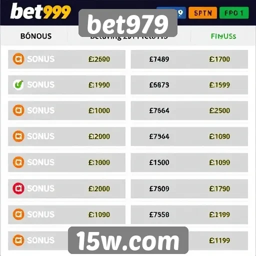 Comparativo de bônus oferecidos pelo bet979